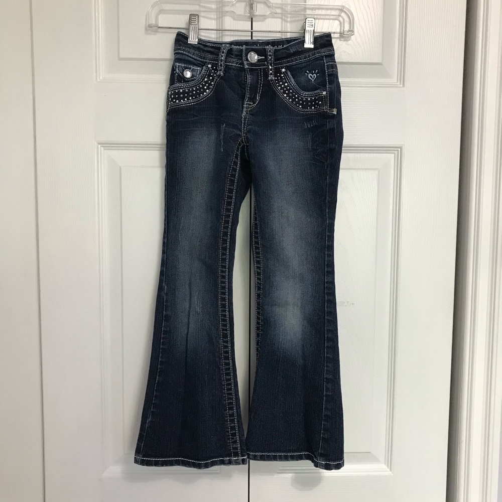 Girls Justice Jeans Premium Boot Cut Size 7